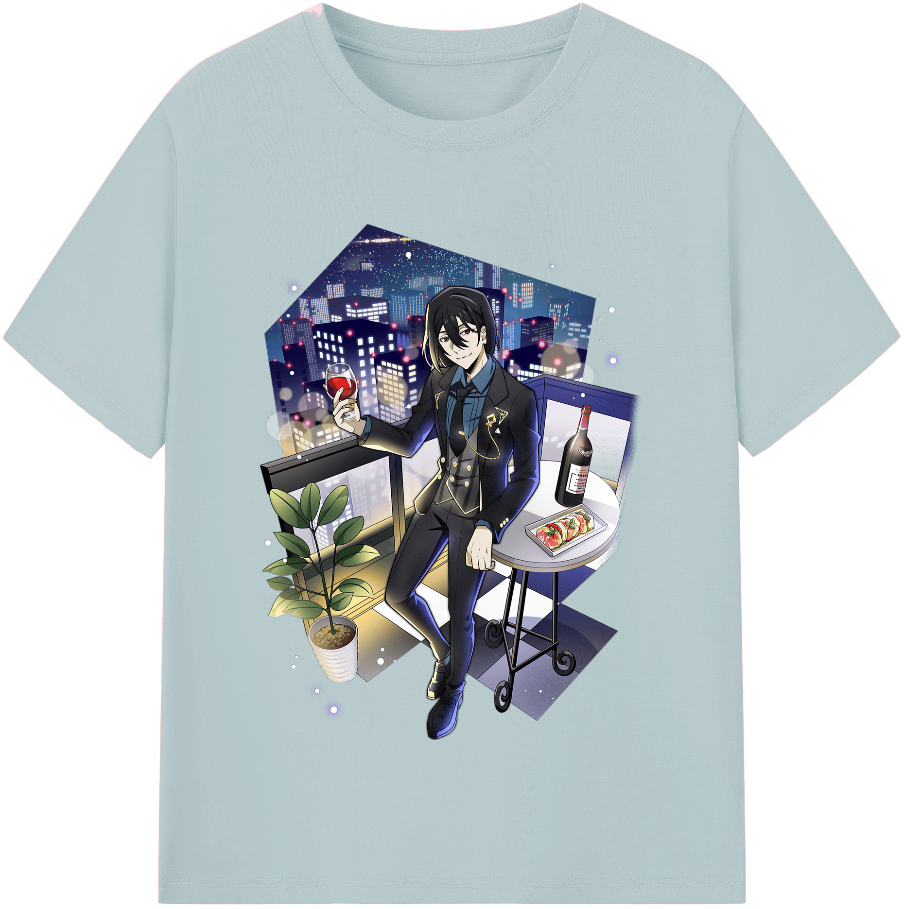 （画像用） 文豪ストレイドッグス Bungo Stray Dogs 綿100％半袖Tシャツ（フロントプリント）